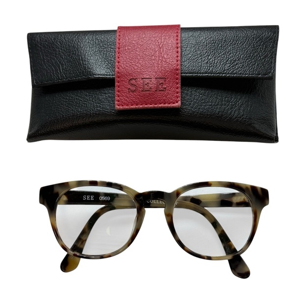 See Accessories - See core collection C439 50 20 145 tortoise shell frames prescription lens